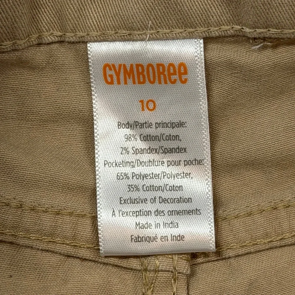 Gymboree Chino‎ Pants Girls Size 10 Tan Good Embroidered Dog Puppy Khaki Chinos